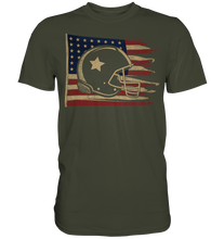 Laden Sie das Bild in den Galerie-Viewer, American Football Helm Patriot USA Amerika T-Shirt
