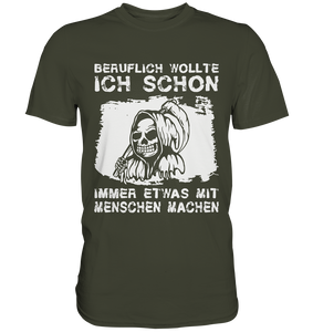 Sensenmann T-Shirt Schwarzer Humor Sarkasmus