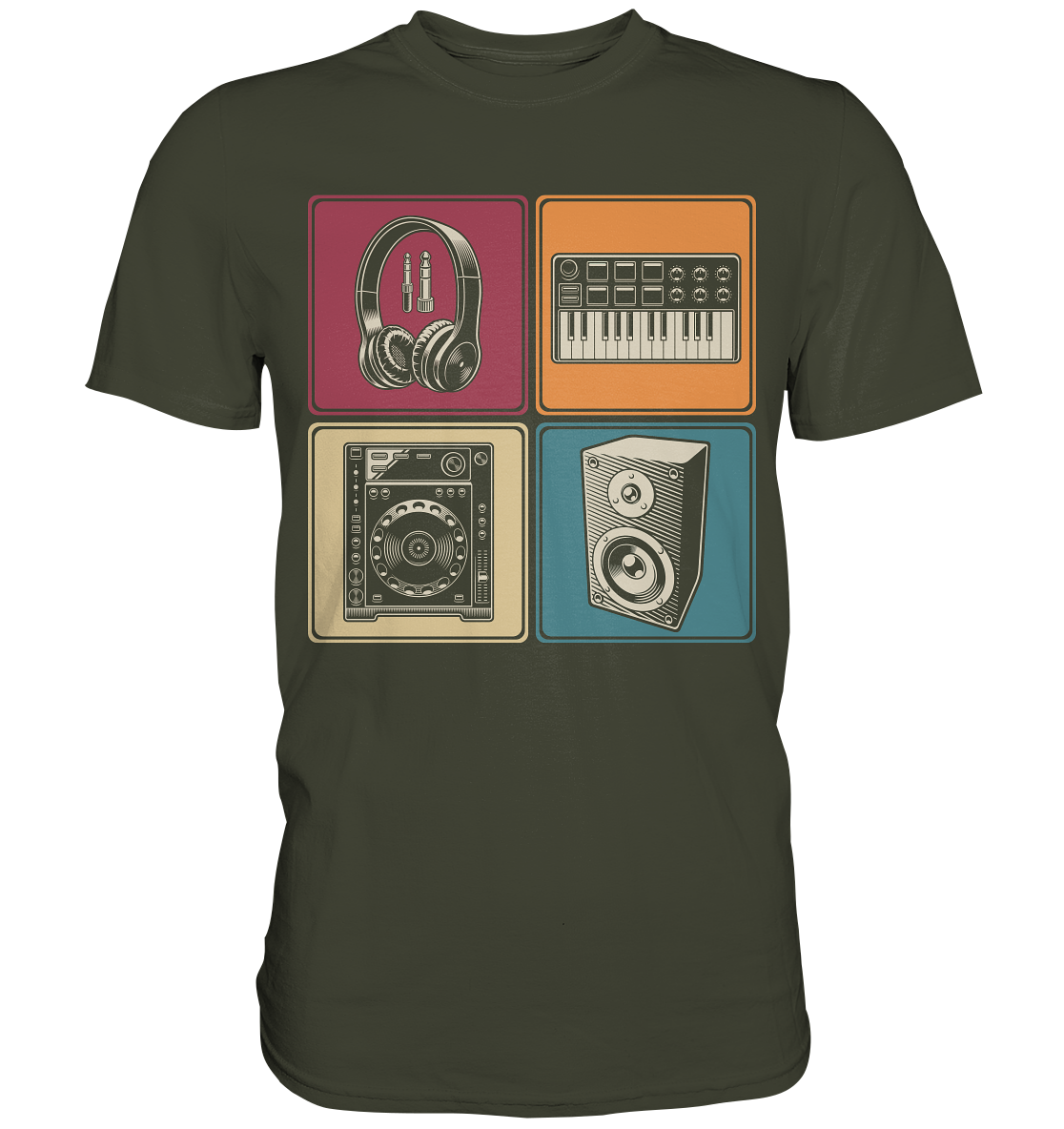 Modular Synthesizer Analog Kopfhörer DJ Musiker T-Shirt