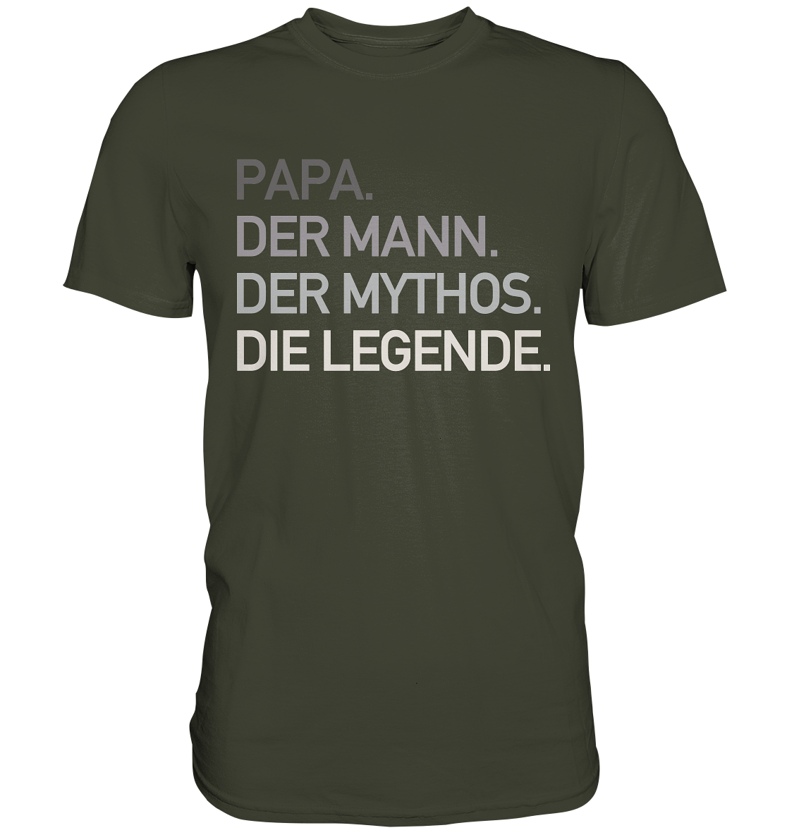 Papa Mann Mythos Legende T-Shirt Vatertag Geschenkidee