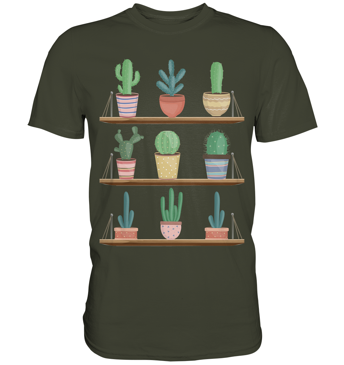 Kaktus Pflanzen Sukkulenten T-Shirt