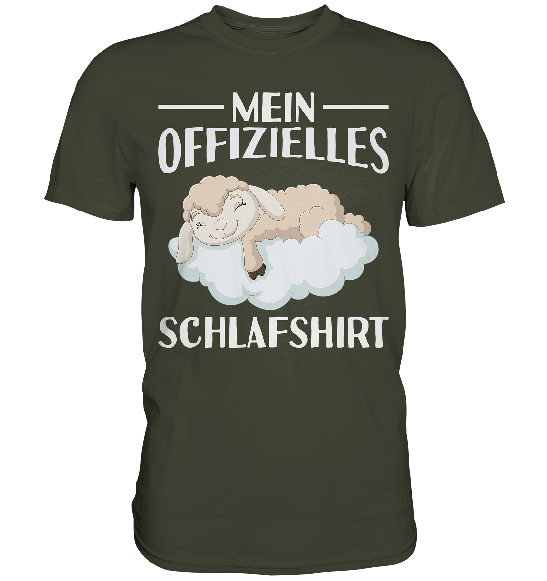 Offizielles Schlafshirt Nachthemd Schlafanzug Pyjama Schaf T-Shirt
