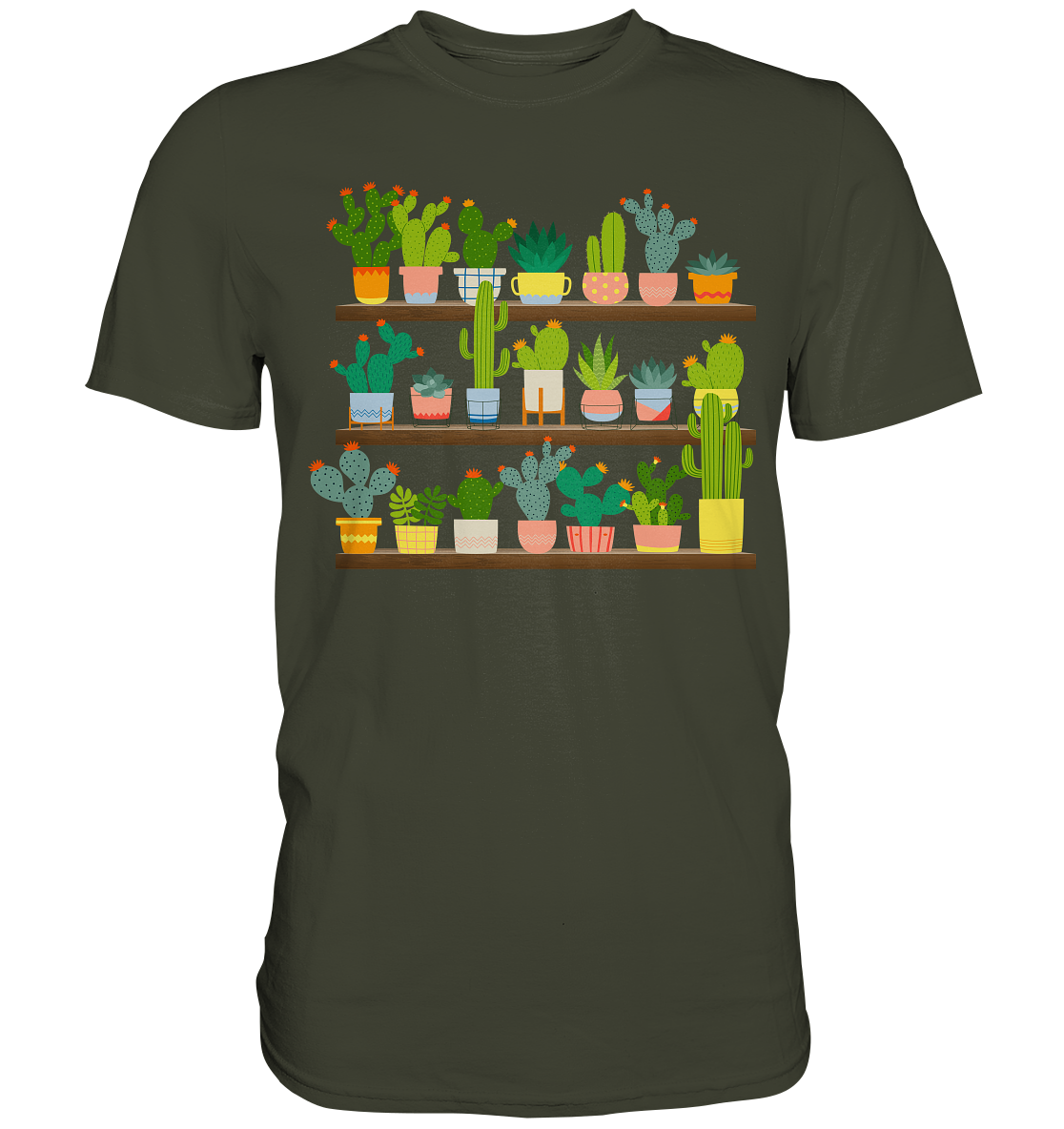 Kaktus Pflanzen Sammler Sukkulenten T-Shirt