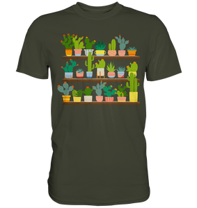 Kaktus Pflanzen Sammler Sukkulenten T-Shirt