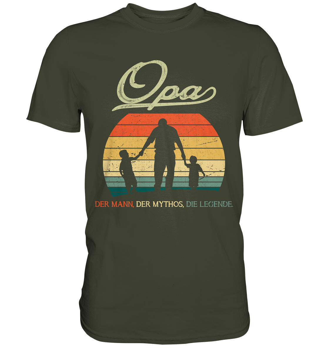 Opa Enkelkinder Großvater Geschenk Vatertag T-Shirt