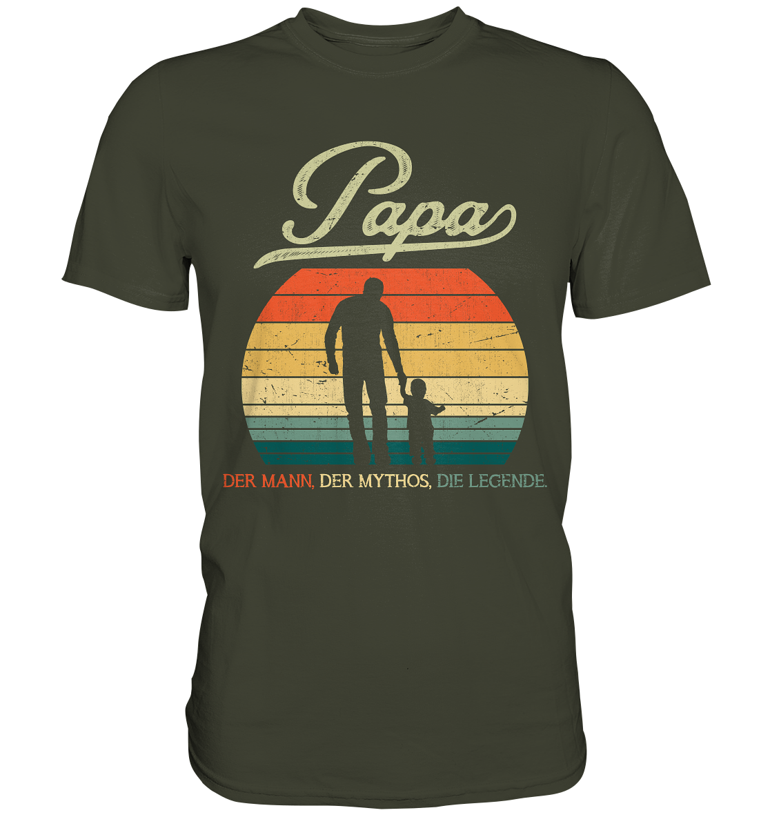 Papa Sohn Vatertag Geschenk Vater T-Shirt