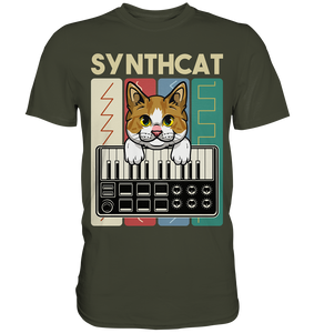 Modularer Synthesizer Analog Vintage Katze Wellen T-Shirt