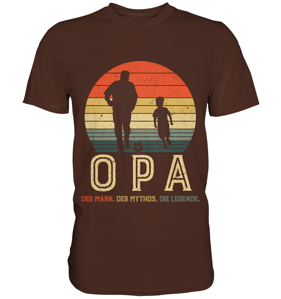 Opa und Enkel Fußball Herren Premium T-Shirt