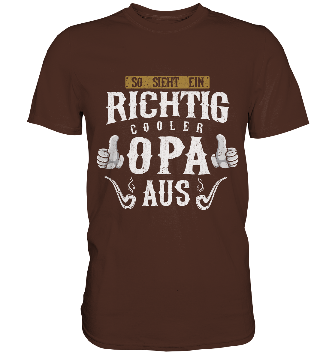 Richtig cooler Opa Herren Premium T-Shirt