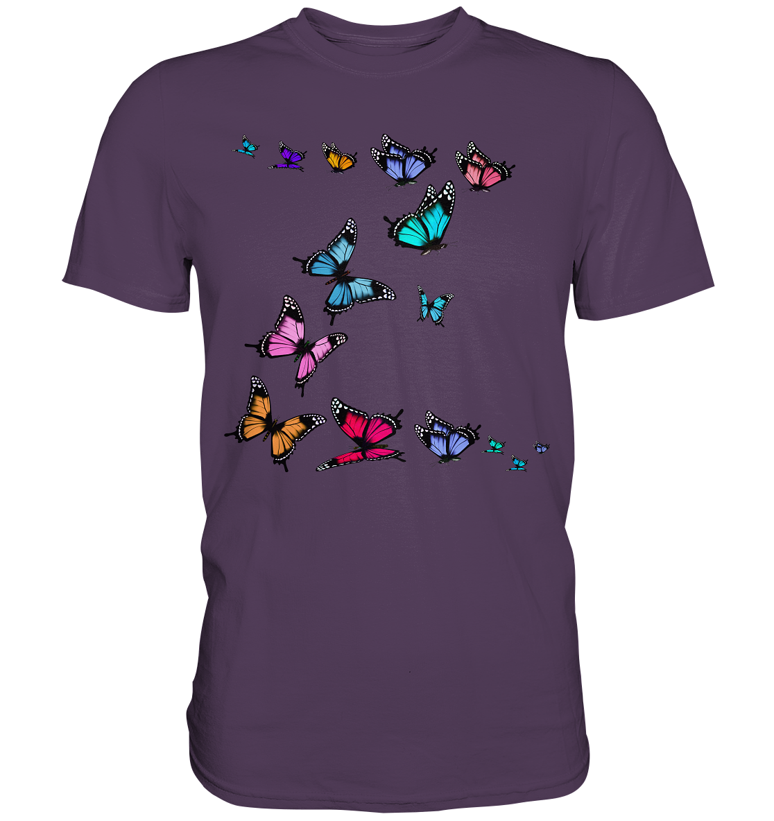 Bunte Schmetterlinge T-Shirt