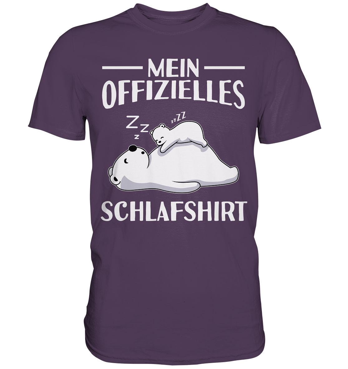 Offizielles Schlafshirt Nachthemd Schlafanzug Pyjama Eisbären T-Shirt