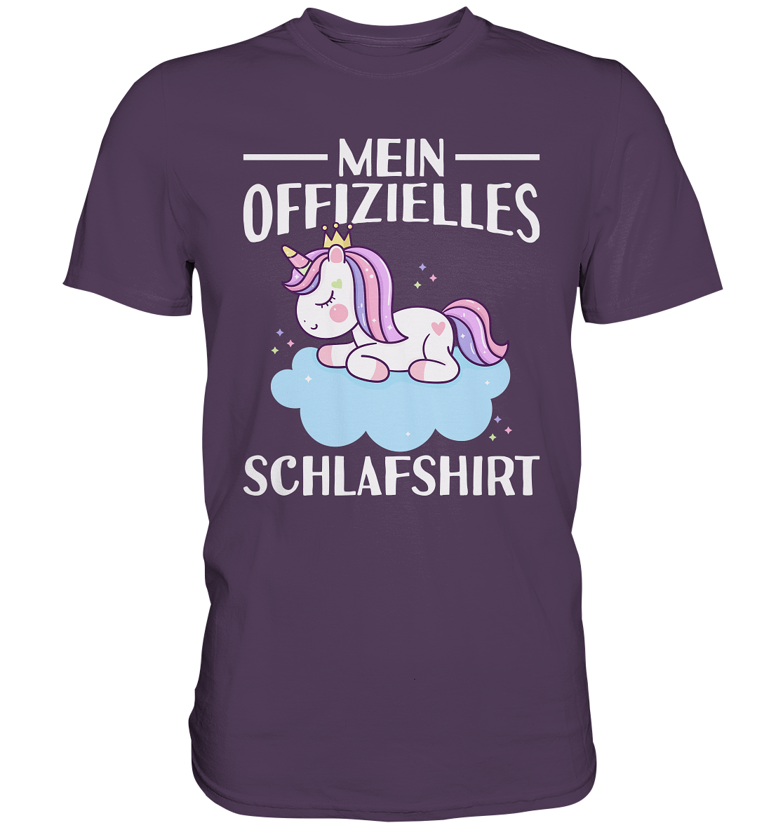 Offizielles Schlafshirt Nachthemd Schlafanzug Pyjama Einhorn T-Shirt