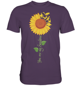 Dino Sonnenblumen T-Shirt Garten Dinosaurier Motiv Gärtner Geschenk