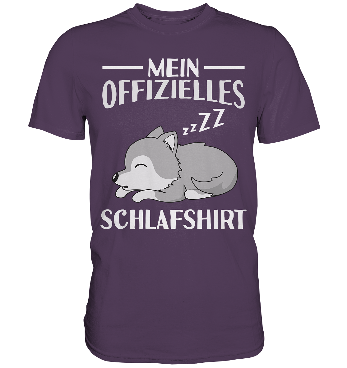 Offizielles Schlafshirt Nachthemd Schlafanzug Pyjama Wolf T-Shirt