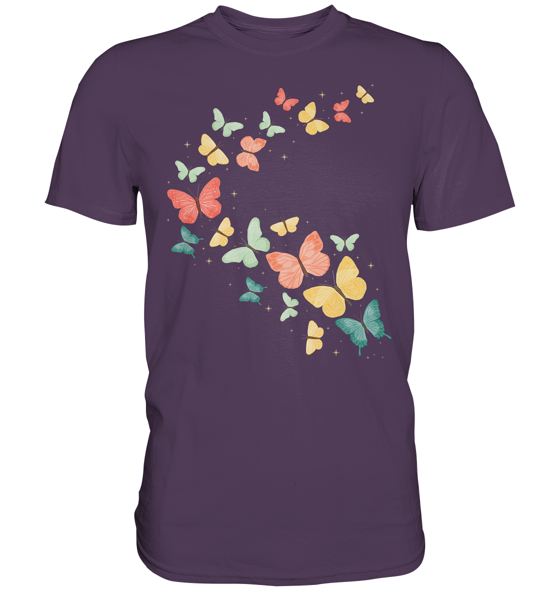 Farbenfrohe Bunte Schmetterling T-Shirt