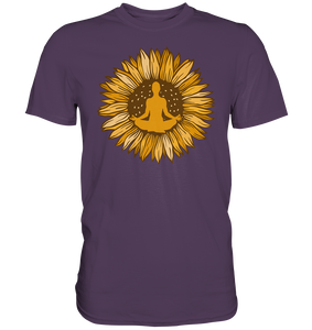Yoga Sonnenblumen T-Shirt Gärtner Geschenk Garten Meditation