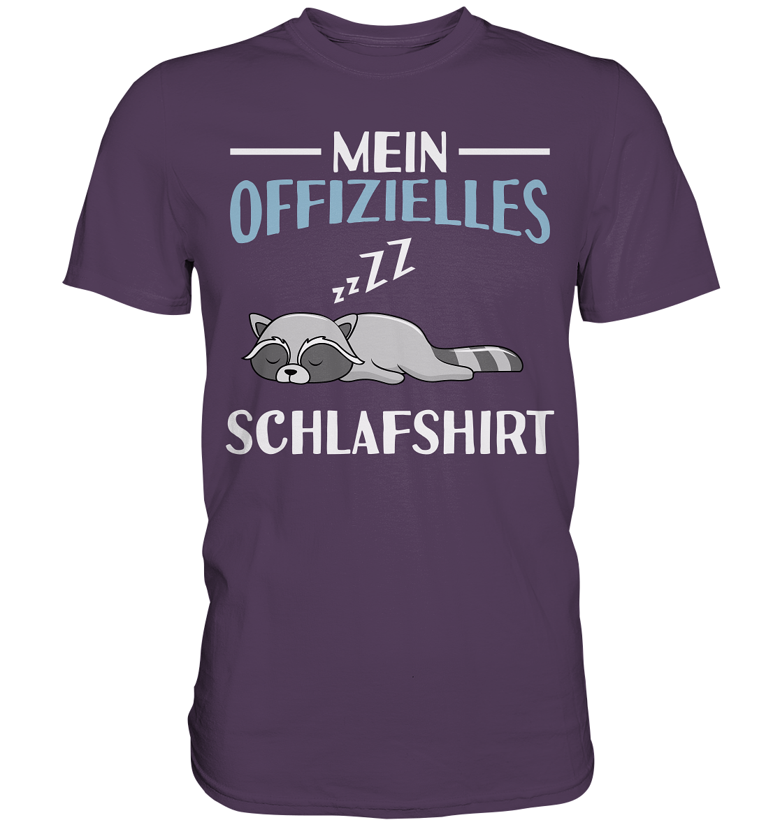Offizielles Schlafshirt Nachthemd Schlafanzug Pyjama Waschbär T-Shirt