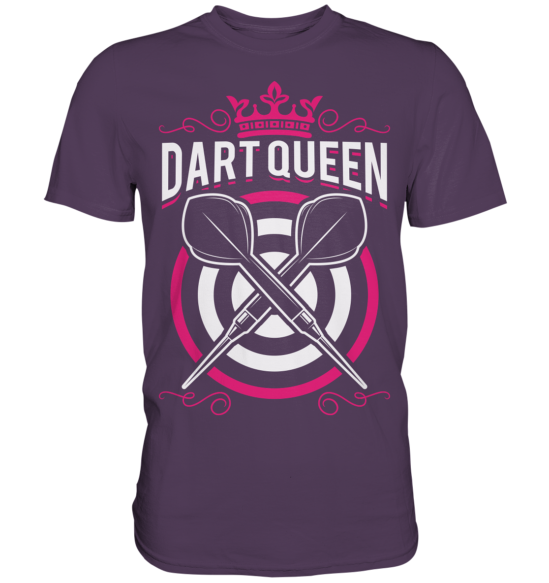 Dart Queen Darts Pfeil Dartscheibe Mädchen T-Shirt