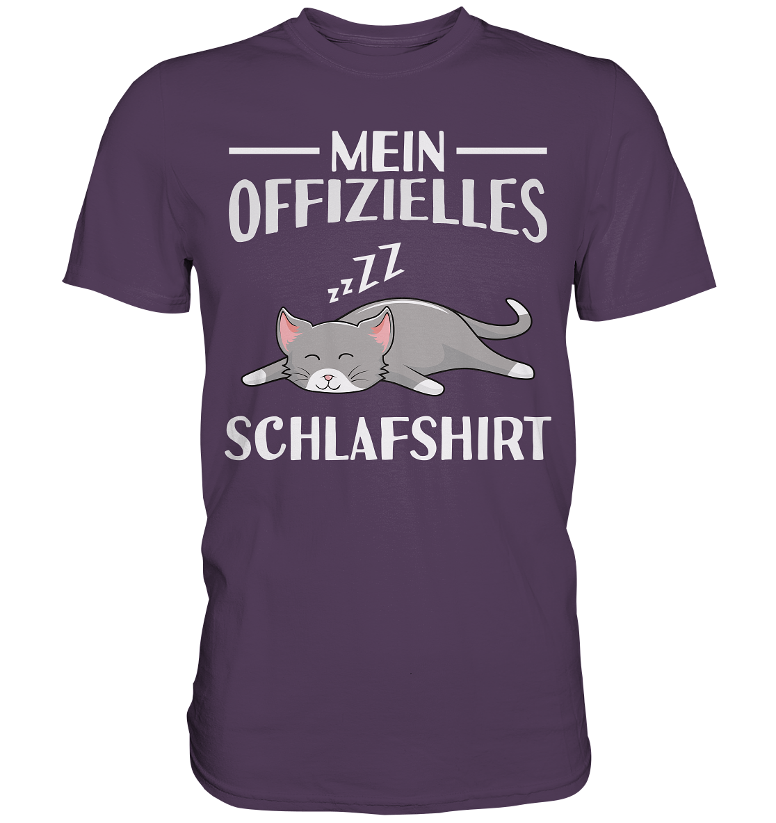 Offizielles Schlafshirt Nachthemd Schlafanzug Pyjama Katze T-Shirt