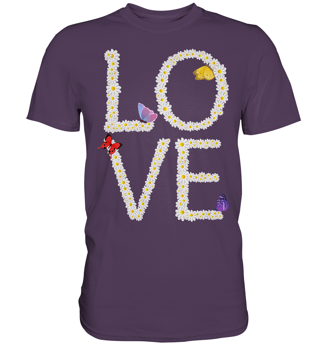 Love Gänseblumen Frauen Schmetterling T-Shirt