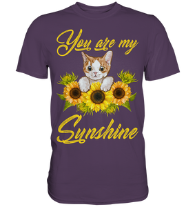 Katze Sonnenblumen T-Shirt Gärtner Geschenk