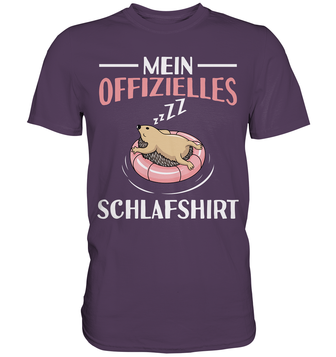 Offizielles Schlafshirt Nachthemd Schlafanzug Pyjama Igel T-Shirt