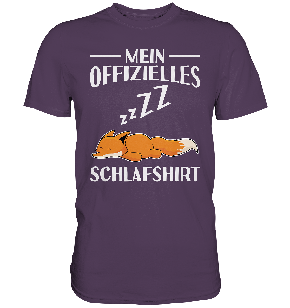 Offizielles Schlafshirt Nachthemd Schlafanzug Pyjama Fuchs T-Shirt