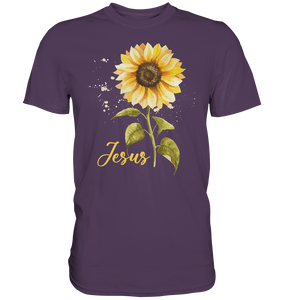 Jesus Sonnenblumen T-Shirt Christlicher Gärtner Geschenk Garten