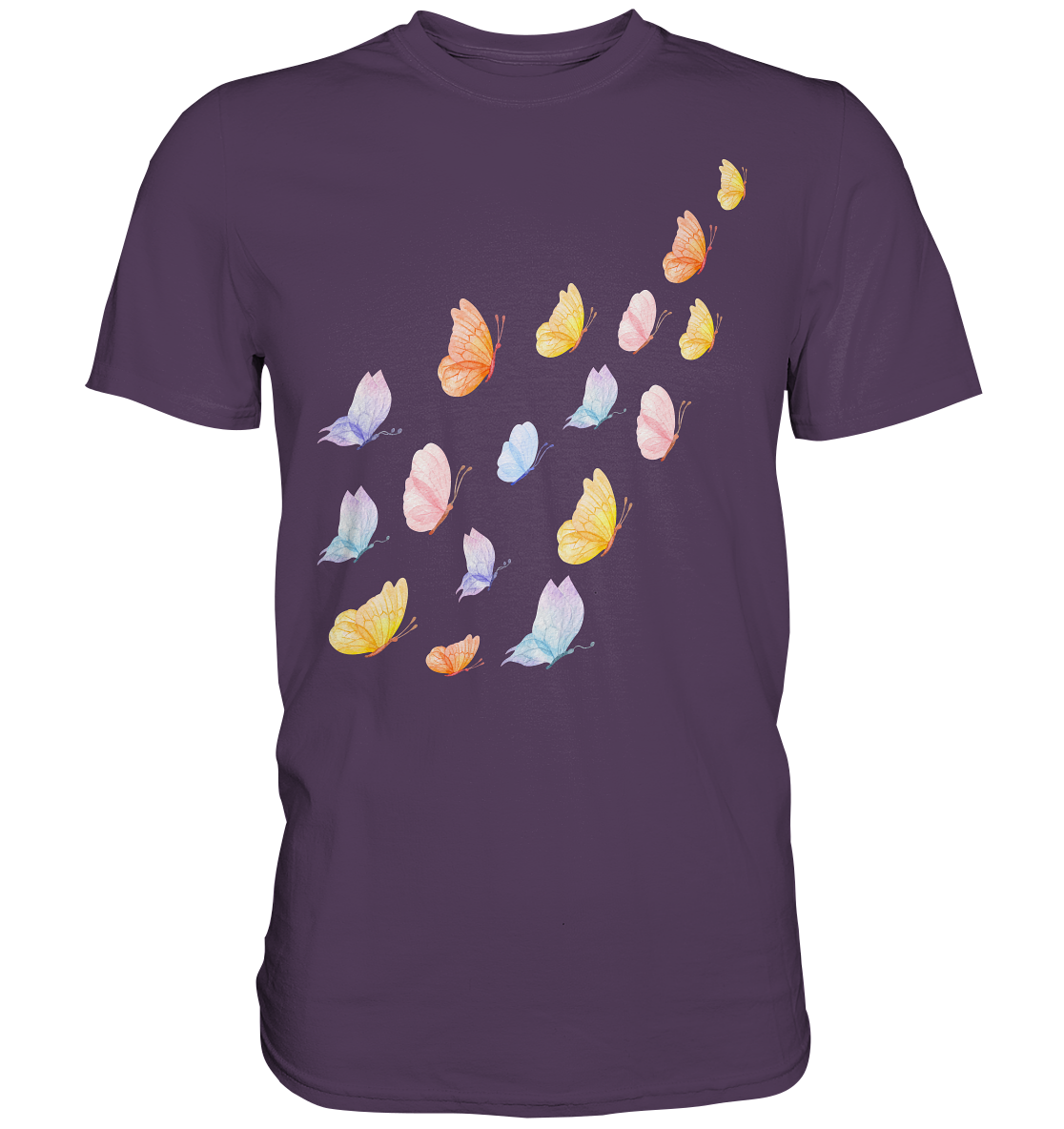 Frauen Pastel Schmetterlinge T-Shirt