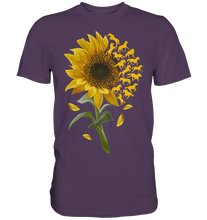 Laden Sie das Bild in den Galerie-Viewer, Pferde Sonnenblumen T-Shirt Gärtner Reiter Geschenk Garten
