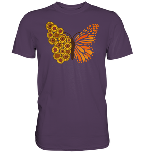 Sonnenblumen Schmetterling T-Shirt Garten Motiv Gärtner Geschenk