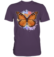 Laden Sie das Bild in den Galerie-Viewer, Bunter Schmetterling Monarchfalter T-Shirt
