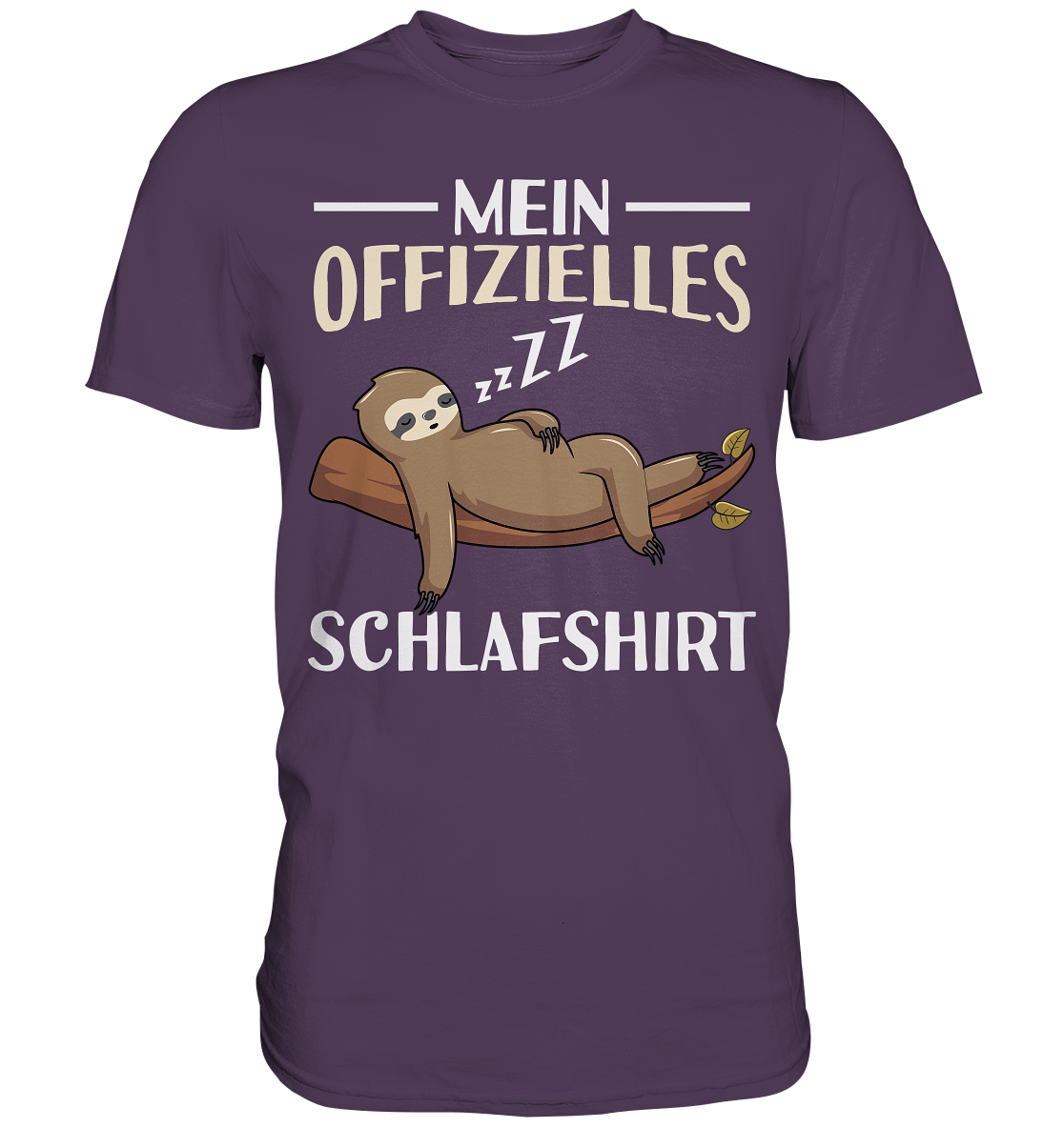 Offizielles Schlafshirt Nachthemd Schlafanzug Pyjama Faultier T-Shirt