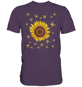 Sonnenblumen Schmetterling Motiv Gärtner Geschenk Garten T-Shirt
