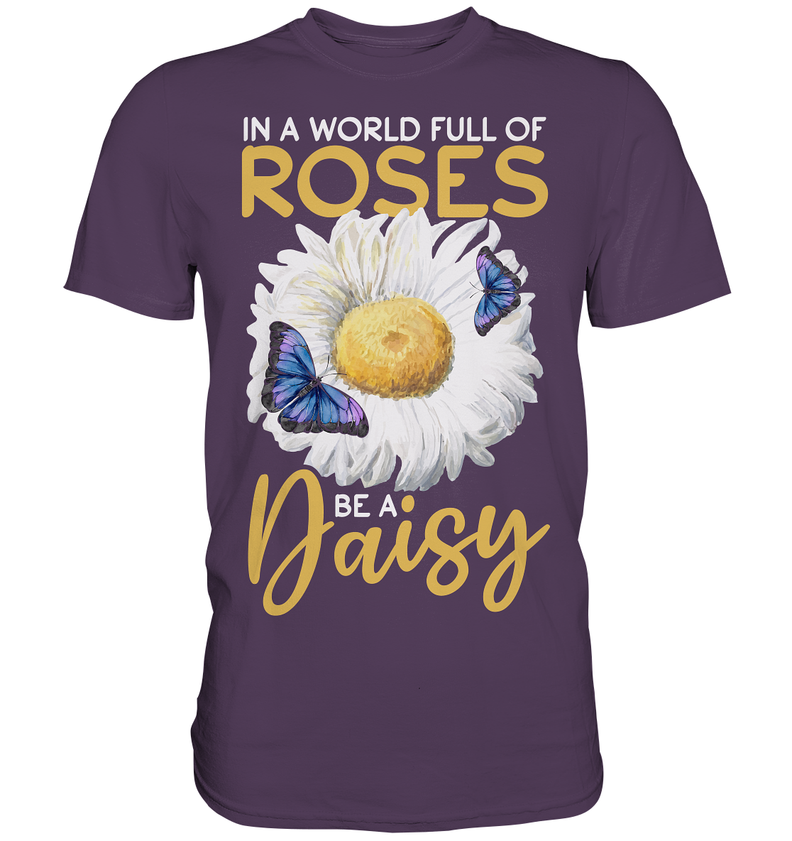 Frauen Schmetterling Gänseblume T-Shirt
