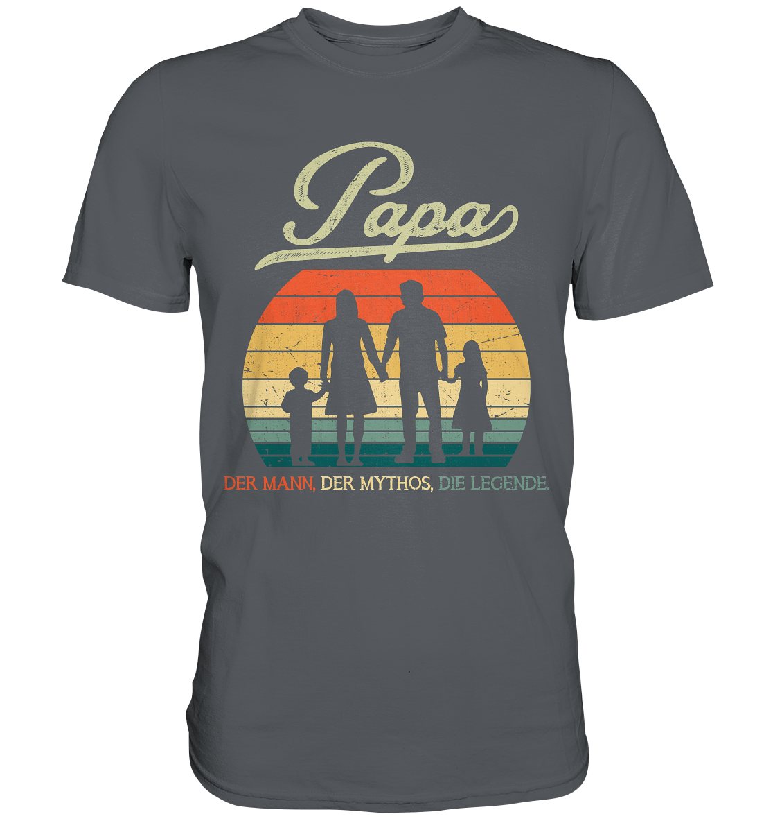 Papa Tochter Sohn Frau Vatertag Geschenk Vater T-Shirt