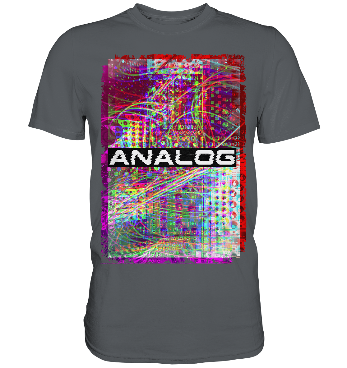 Synthesizer Glitch Modular Analog Synth T-Shirt