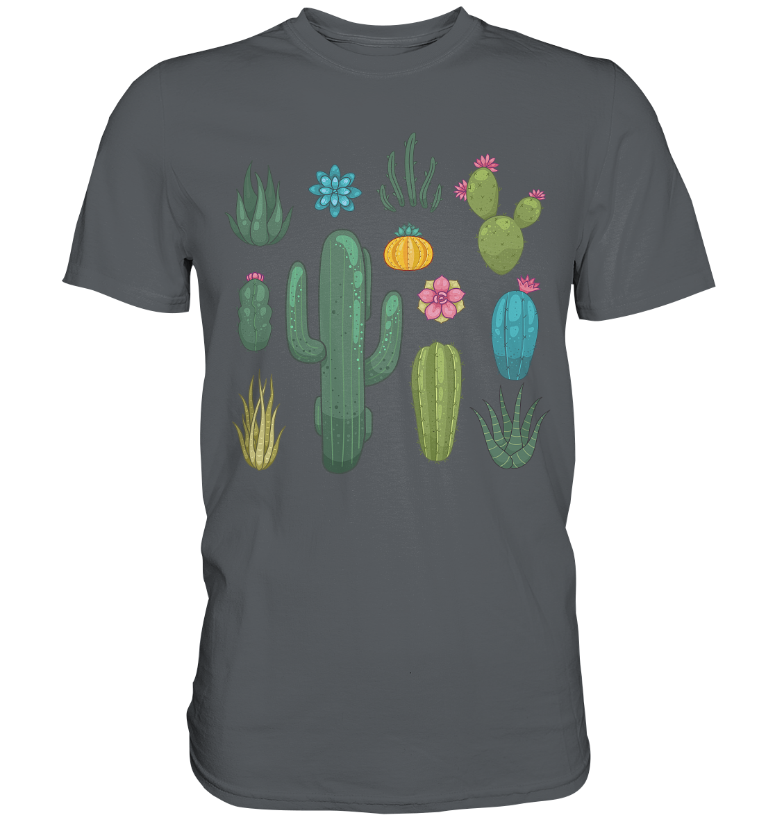 Kakteen T-Shirt Kaktus Sukkulenten Pflanzen