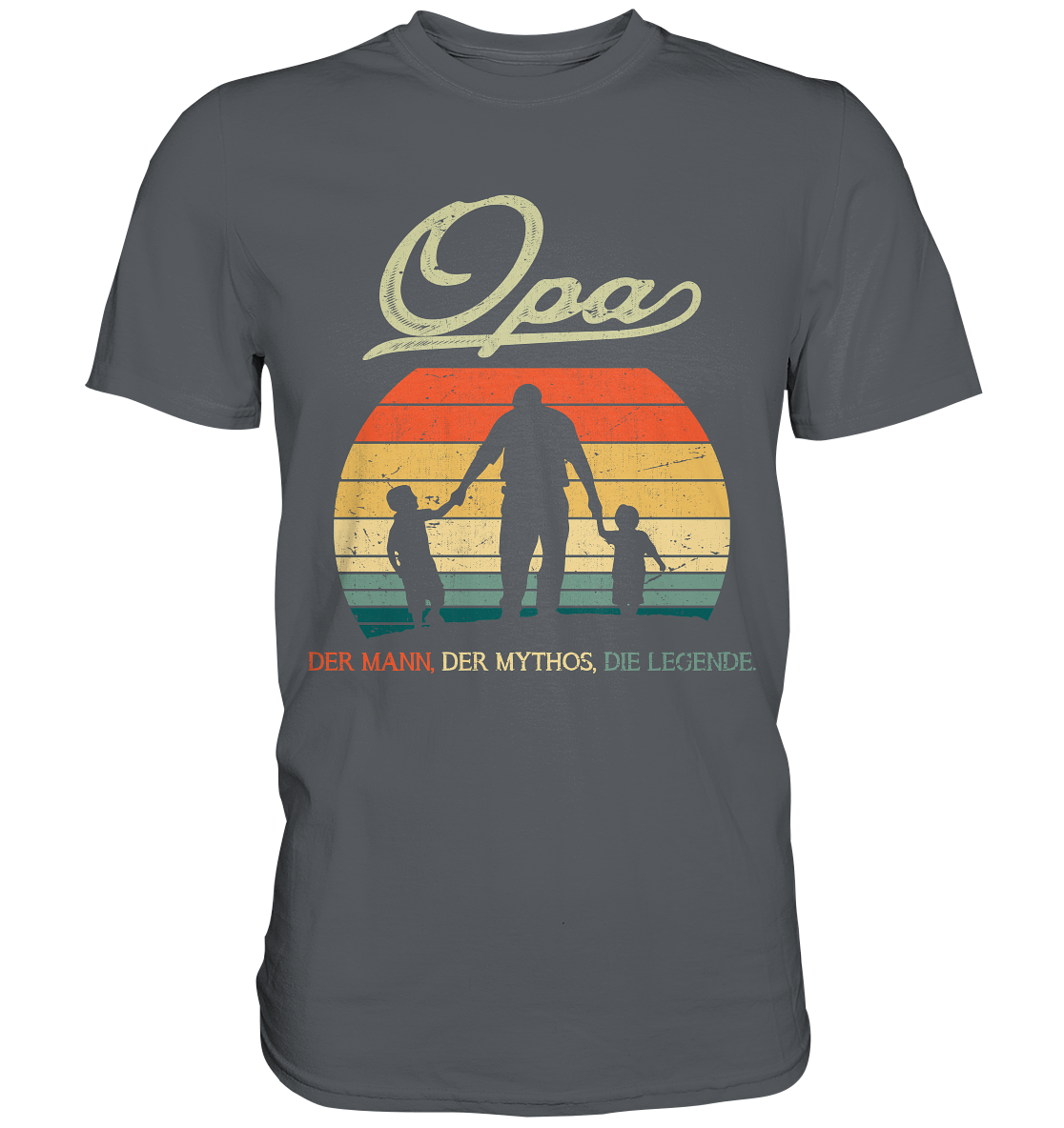 Opa Enkelkinder Großvater Geschenk Vatertag T-Shirt
