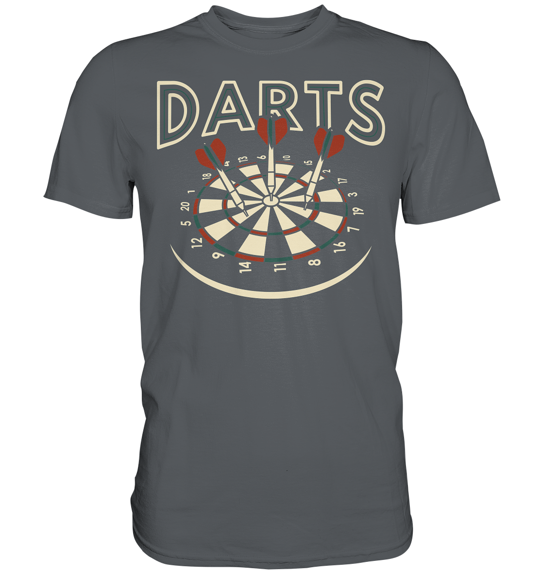 Vintage Darts Dartscheibe Sport Dartpfeile T-Shirt