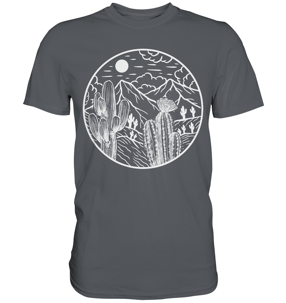 Kaktus Landschaft Sukkulenten Wüste T-Shirt