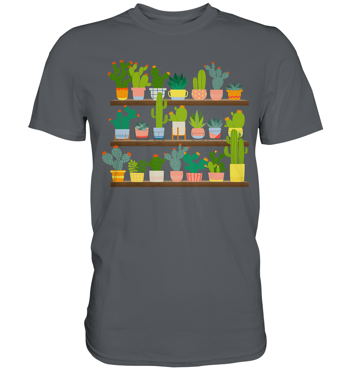 Kaktus Pflanzen Sammler Sukkulenten T-Shirt