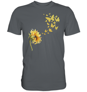 Schmetterling Sonnenblumen T-Shirt Garten Motiv Gärtner Geschenk Sommer