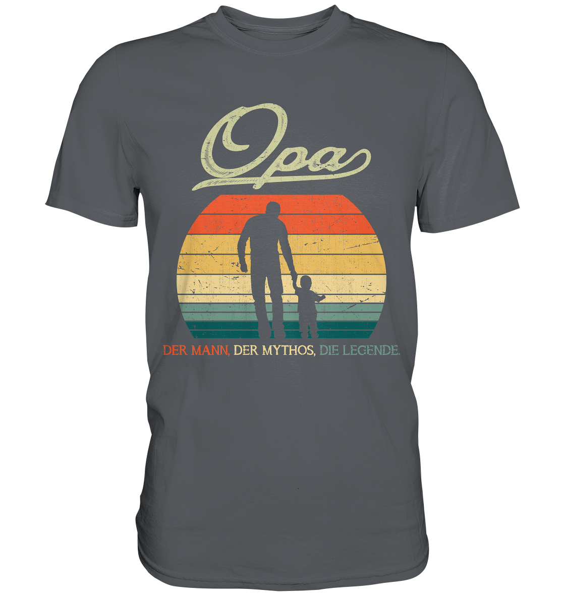 Opa Enkel Großvater Enkelkind Geschenk Vatertag T-Shirt