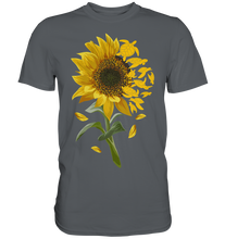 Laden Sie das Bild in den Galerie-Viewer, Schildkröten Sonnenblumen T-Shirt Garten Motiv Gärtner Geschenk
