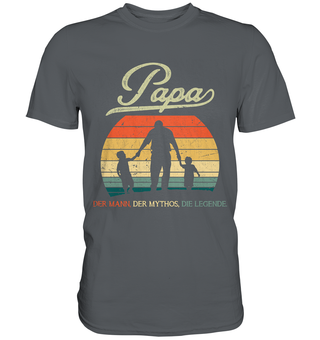Papa Tochter Sohn Vater Geschenk Vatertag T-Shirt