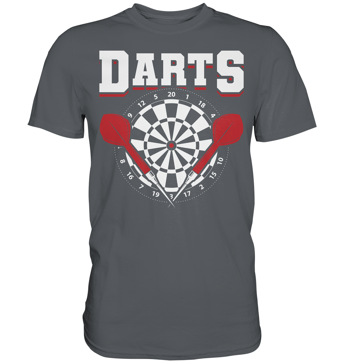 Darts Dartpfeile Dartscheibe T-Shirt
