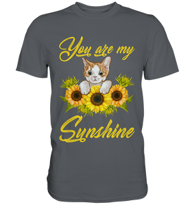 Katze Sonnenblumen T-Shirt Gärtner Geschenk