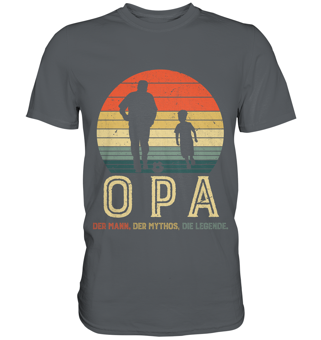 Opa und Enkel Fußball Herren Premium T-Shirt