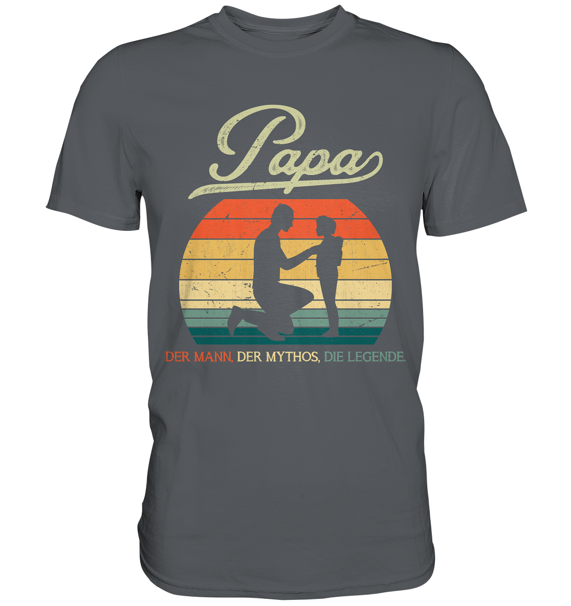Papa Tochter Vatertag Geschenk Vater T-Shirt